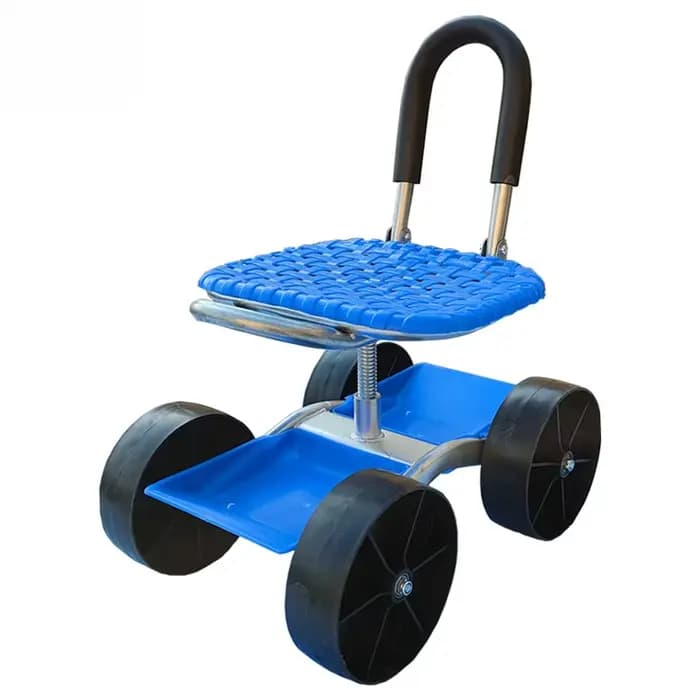 Nouveau tabouret de jardin roulant avec roues