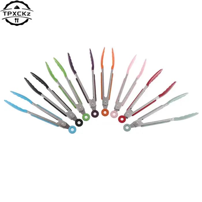 Pince à griller en silicone pour barbecue