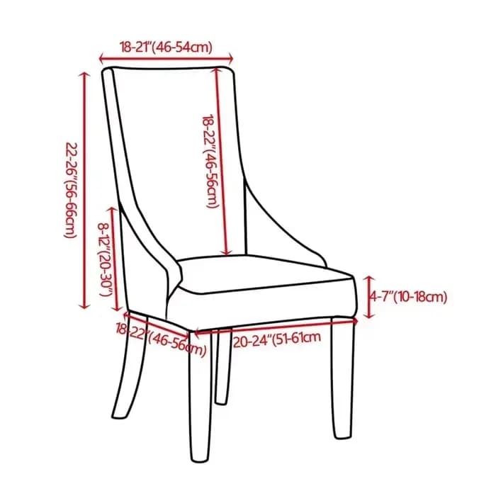 Housses de chaise de salle à manger élastiques