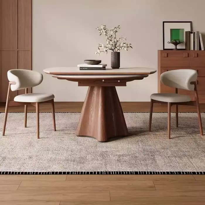 Table de salle à manger extensible style Mid-Century