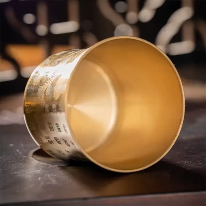 Tasse à thé en laiton pour la décoration de la maison et du bureau, verres de bar anciens de la Chine, tasses à thé de la prairie pour les clics