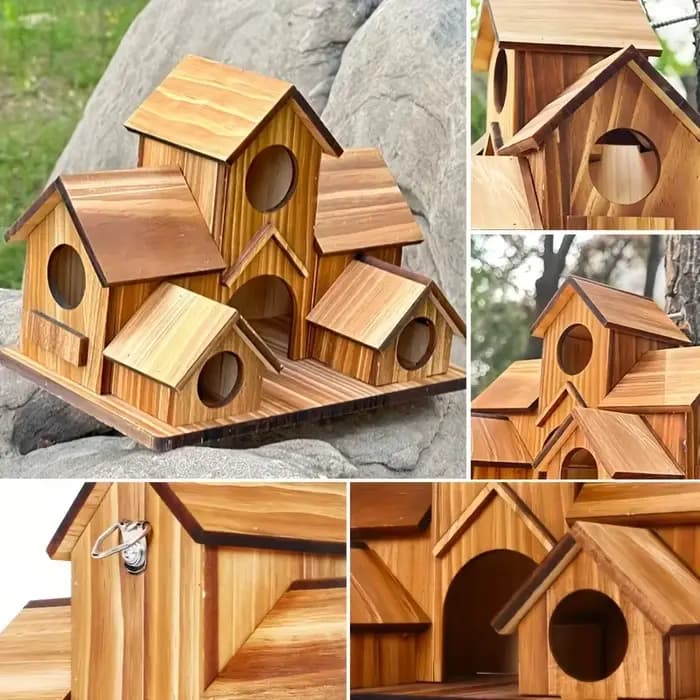 Maisons à oiseaux, grande maison à oiseaux pour jardin
