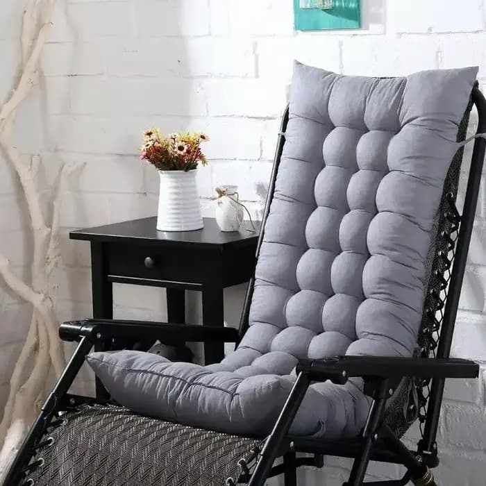 Chaise longue à bascule de jardin extérieur 110cm x 40cm