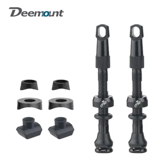 Valve de pneu Tubeless de vélo, jante en carbone, vannes Presta 40 50 65 80mm F/V, noyau en laiton détachable avec capuchon pour Valve d'air de vélo vtt