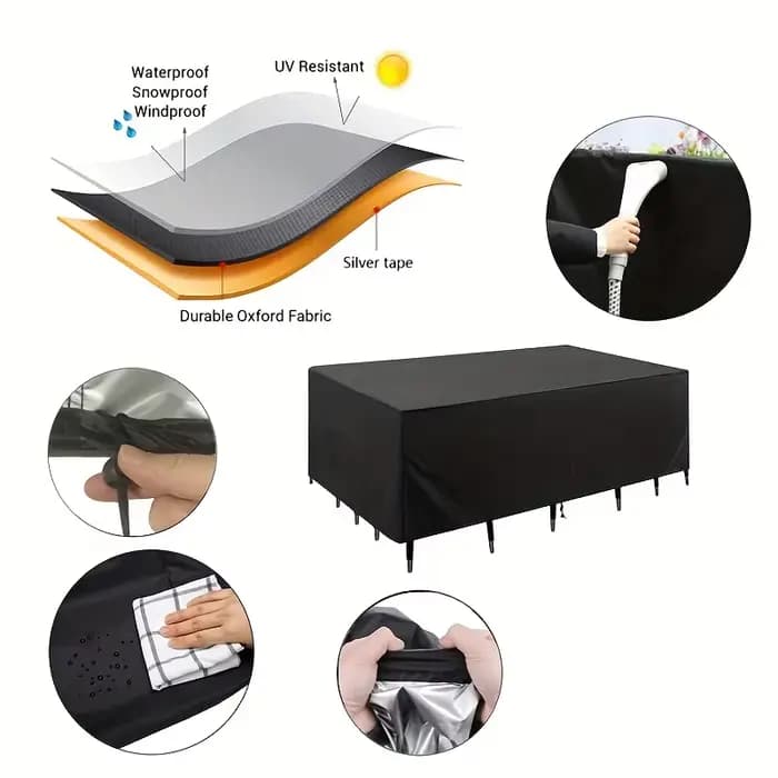 Housse de protection pour meubles de jardin et de patio