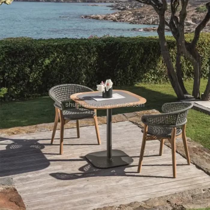 Chaises de jardin en corde imperméables