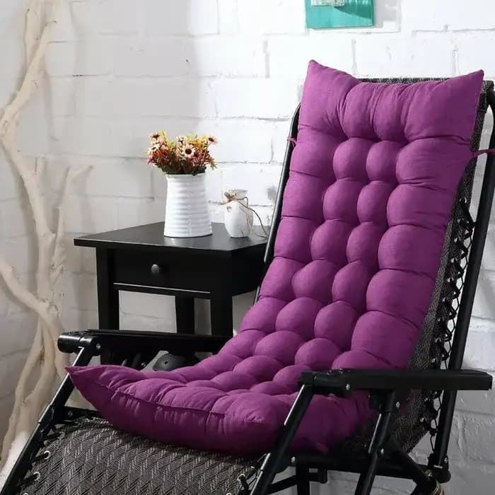 Chaise longue à bascule de jardin extérieur 110cm x 40cm