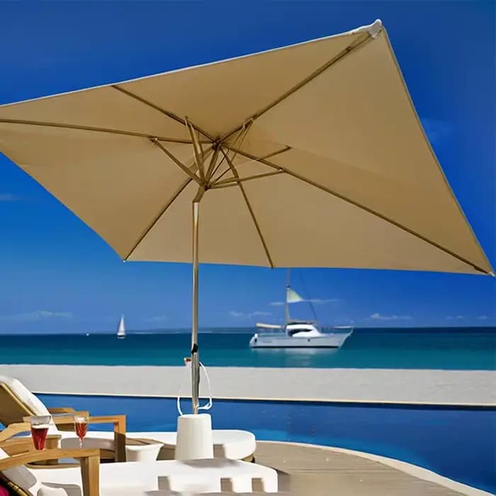 Parapluie de Patio rectangulaire 2x3 m