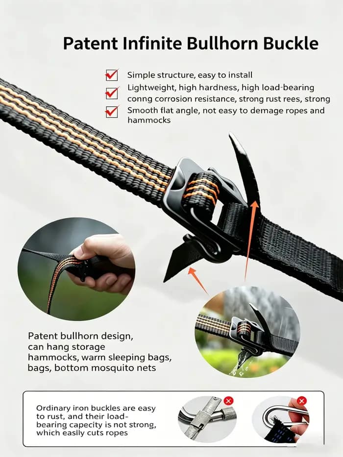 Hamac de Bushcraft avec moustiquaire