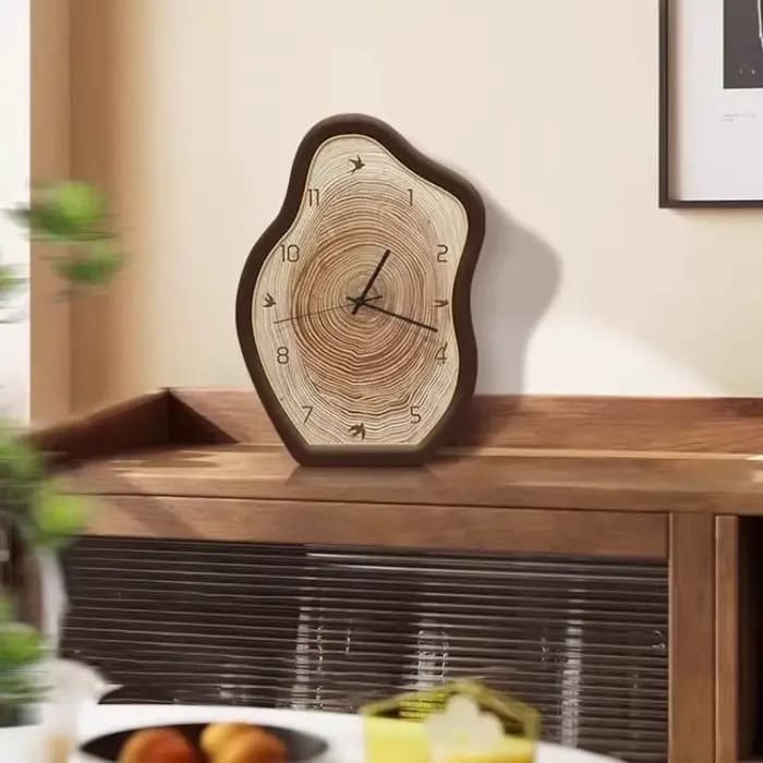 Horloges murales de salon modernes, bureau de maison rétro silencieux, ornement de décoration de chambre à coucher, ornements de décoration de maison élégants de luxe
