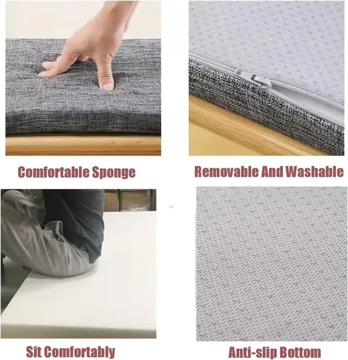 Coussins de banc personnalisés de 5cm, siège de chaise, oreiller de canapé, baie vitrée, coussin décoratif pour canapés, siège de banc de jardin, balançoire, siège arrière