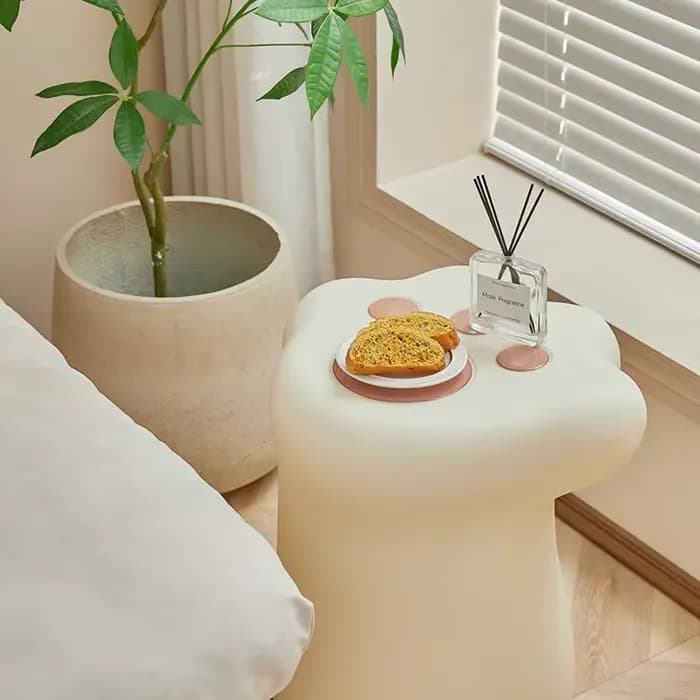 Table basse nordique Tables d'appoint en plastique moderne mignon chambre