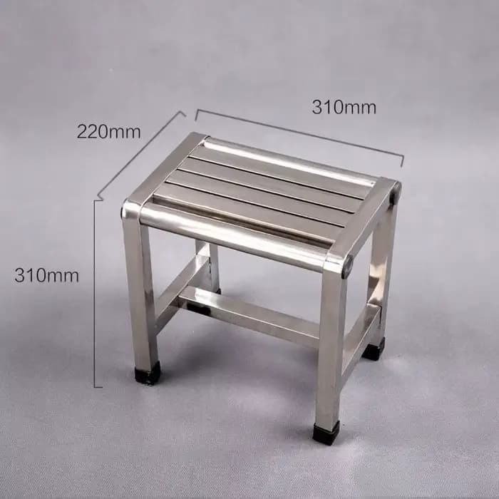 Tabouret en acier inoxydable simple, meuble multifonctionnel, chaussure, piste de proxy, tabouret de bain, banc de pêche portable