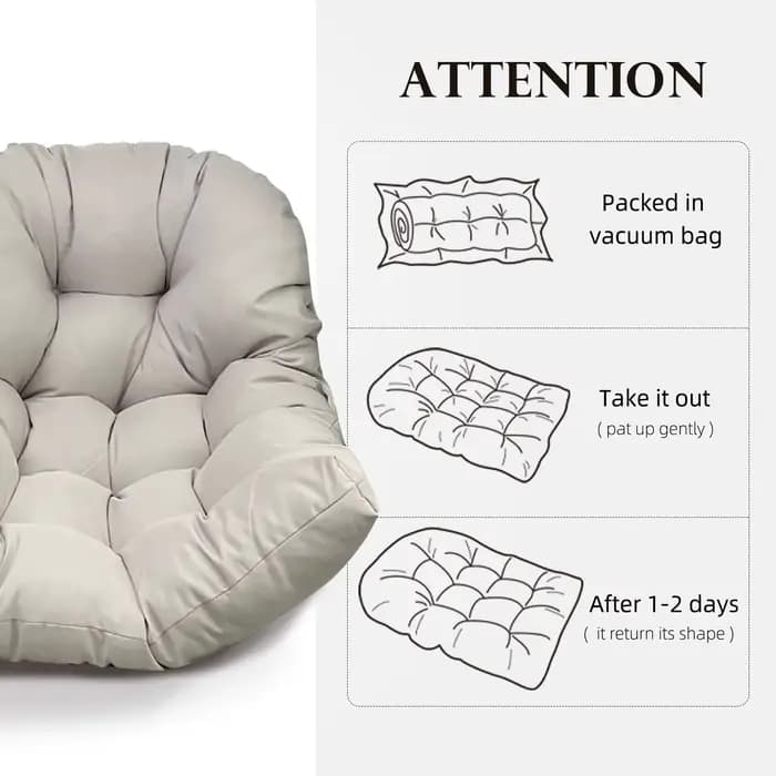 Coussins de chaise en forme d'œuf