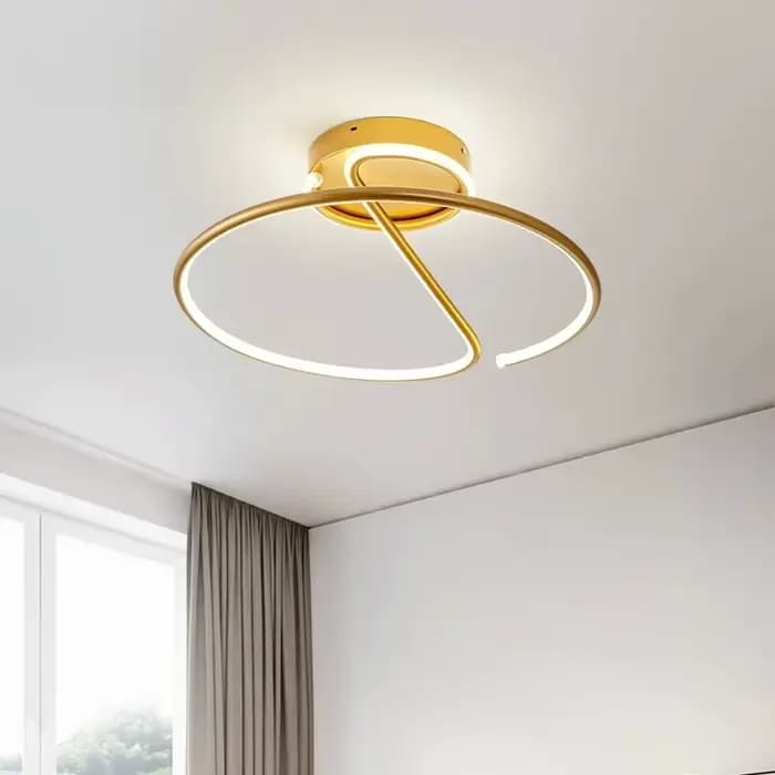 Lampe de salon, lustres LED, éclairage intérieur, luminaire de cuisine, lampes lustres, luminaire blanc chromé, décoration intérieure