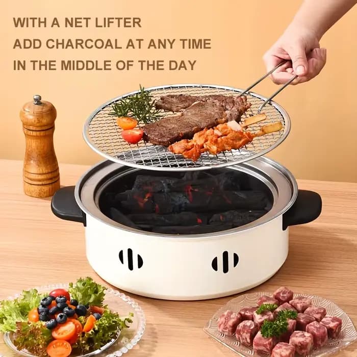 1 pièce Gril de table portable polyvalent avec grille