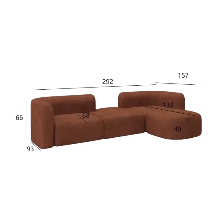 Salon européen paresseux canapé petit appartement minimaliste luxe