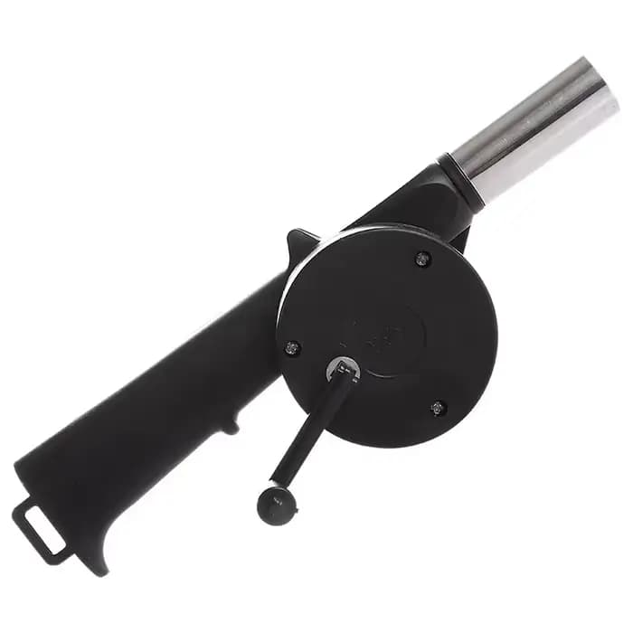 Souffleur de barbecue portable à manivelle pour cuisson en extérieur
