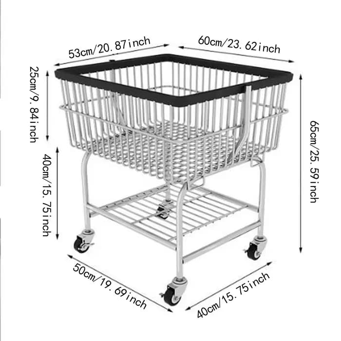 Panier à linge, salon, vêtements sales, Organization du linge, chariot de majordome, dortoir, gain de place, chariot à linge roulant