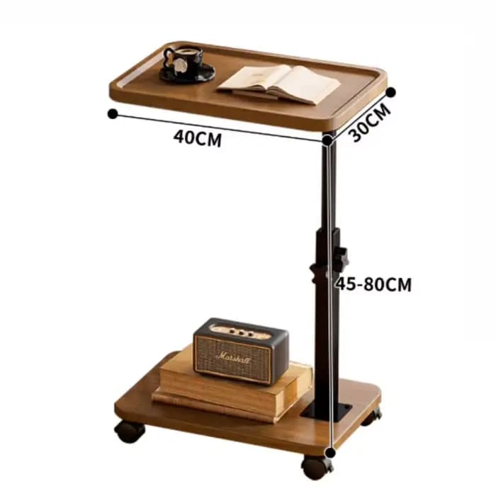 Table basse relevable mobile multifonctionnelle, petite table d'appoint de canapé réglable en hauteur avec roulettes, pour chambre et salon