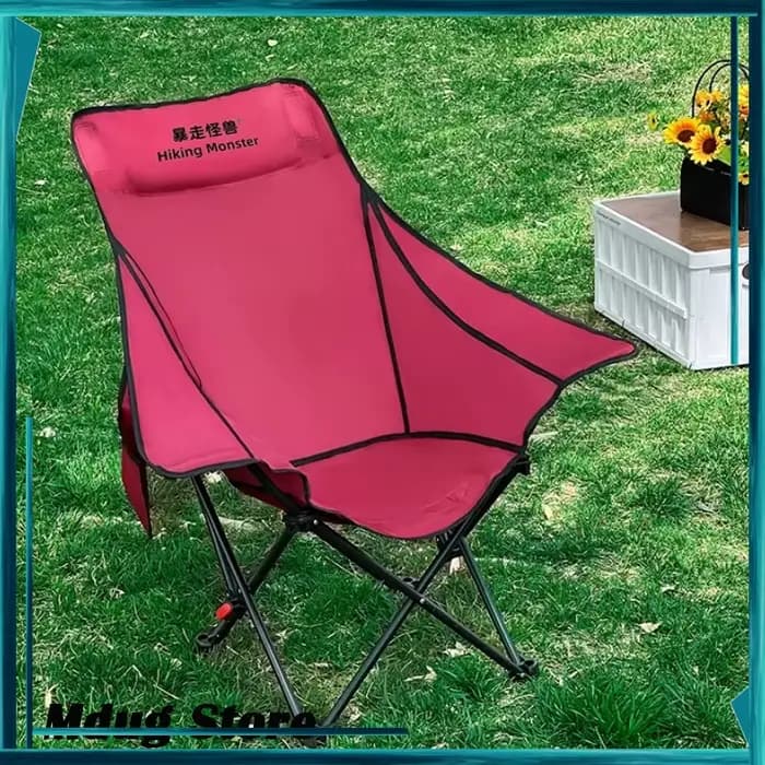 Chaises de plage portables roses inclinables randonnée pêche
