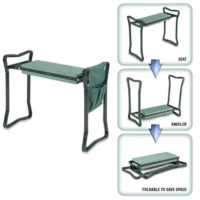 Tabouret de jardin pliant pour travaux de jardinage