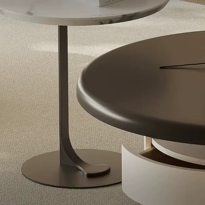 Table basse ronde de salon