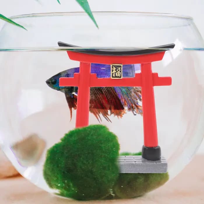 Ornement de simulation Torii pour aquarium, décoration DIY pour aquarium, décoration de paysage de jardin, petite décoration extérieure pour aquarium
