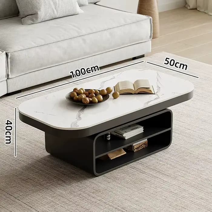 Grande table basse de luxe moderne avec rangement, table de salon classique, table de maquillage, table de bureau, Tavolino Da Divano, meubles originaux
