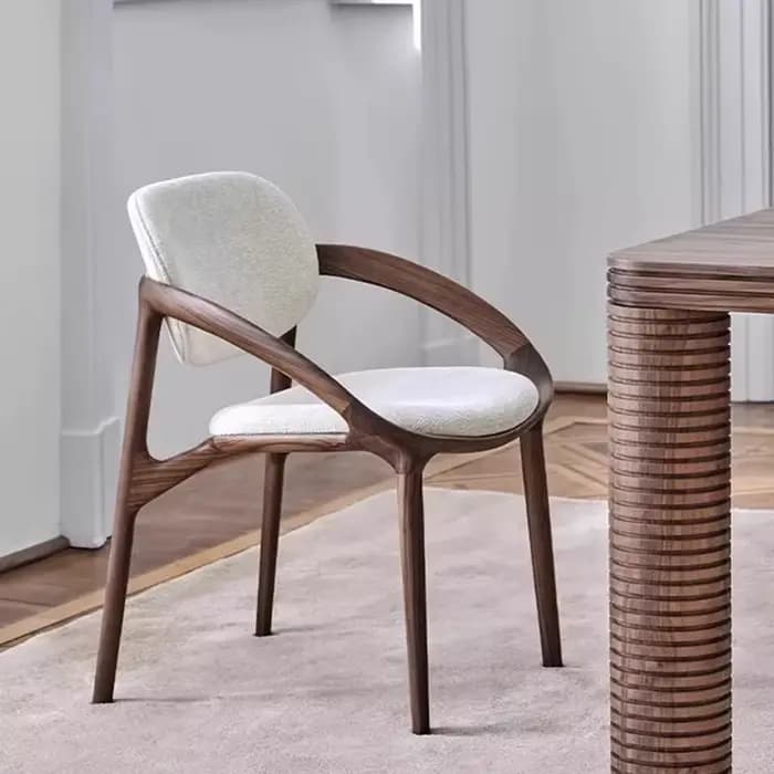 Design de luxe salle à manger chaises en plein air bois maison vanité meubles