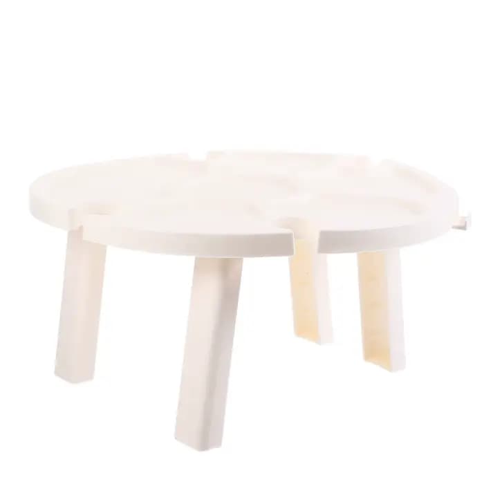 Table de pique-nique ronde en plastique portable