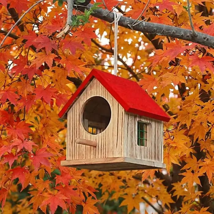 Nichoir pour oiseaux en bois imperméable