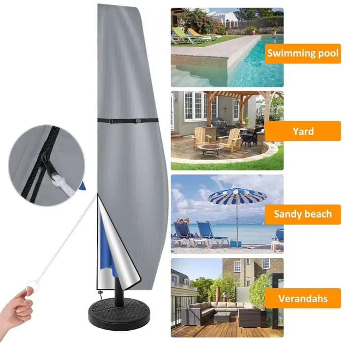 Housse de parasol de patio 210D imperméable