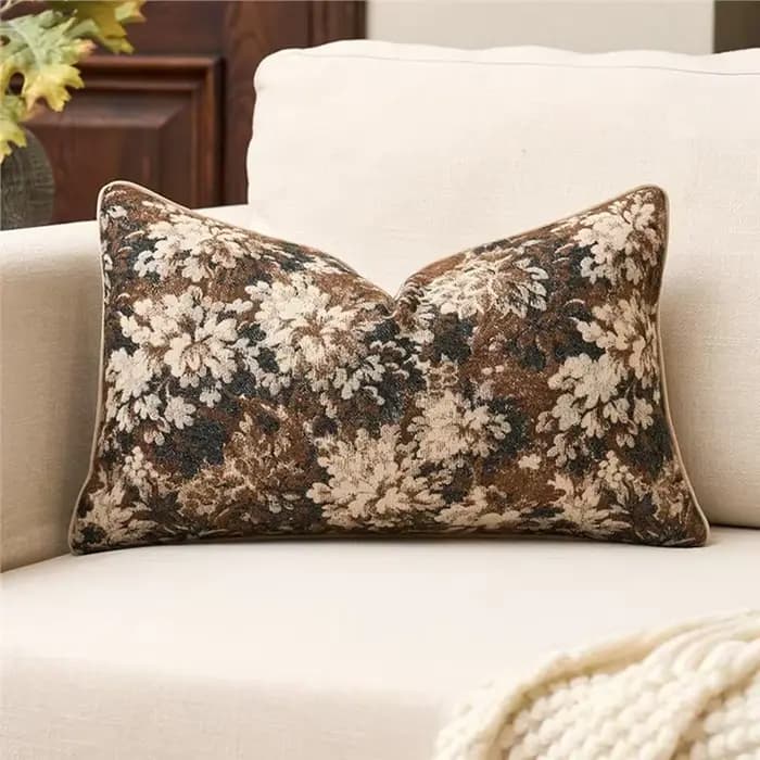 B84B-Housse de coussin décorative de style ferme