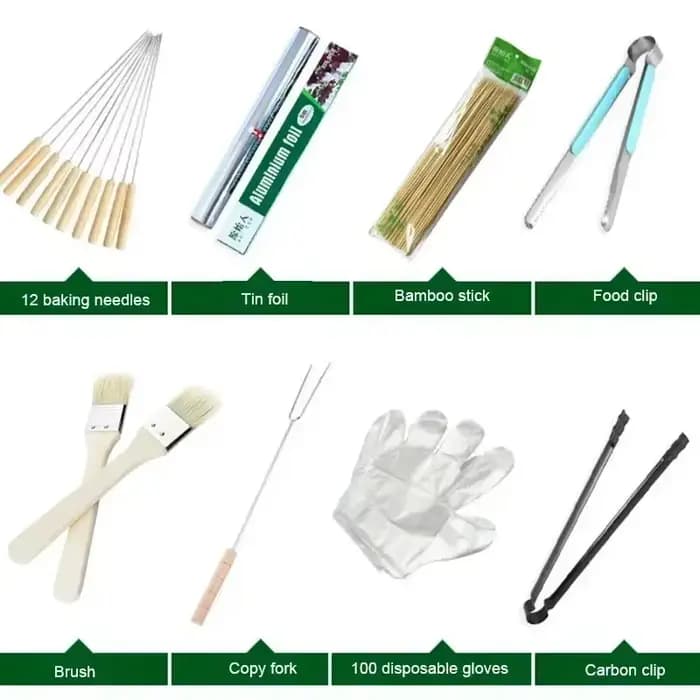 Nouveau Grand Barbecue Pliant Portable au Charbon de Bois pour Camping et Pique-nique en Extérieur – Four