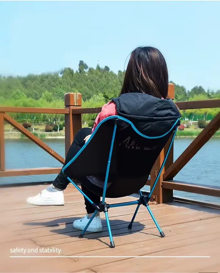 Chaise longue pliante de camping et de pêche pour la détente