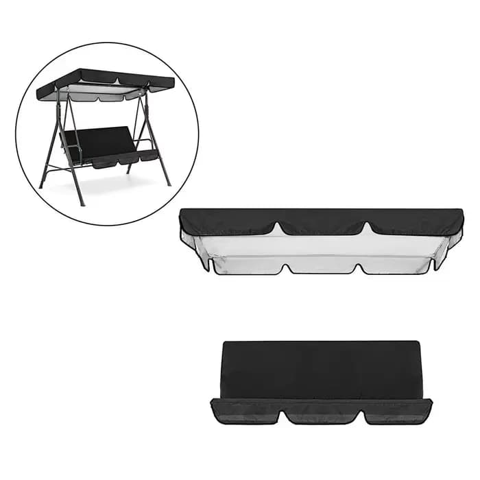 Housse de protection pour balançoires 2-3 places, protection de siège extérieur, utilisation en extérieur, protection de meubles de jardin, 150x50x10 cm