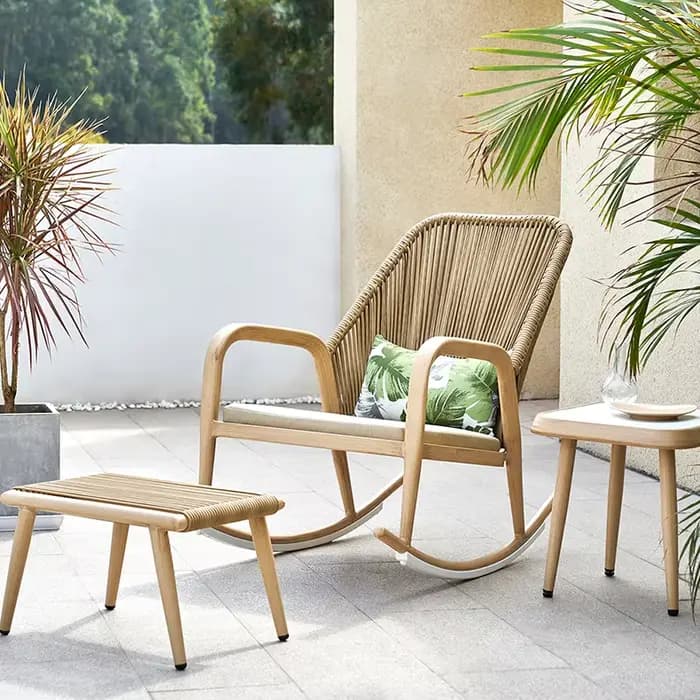 Chaise à bascule de patio de loisirs