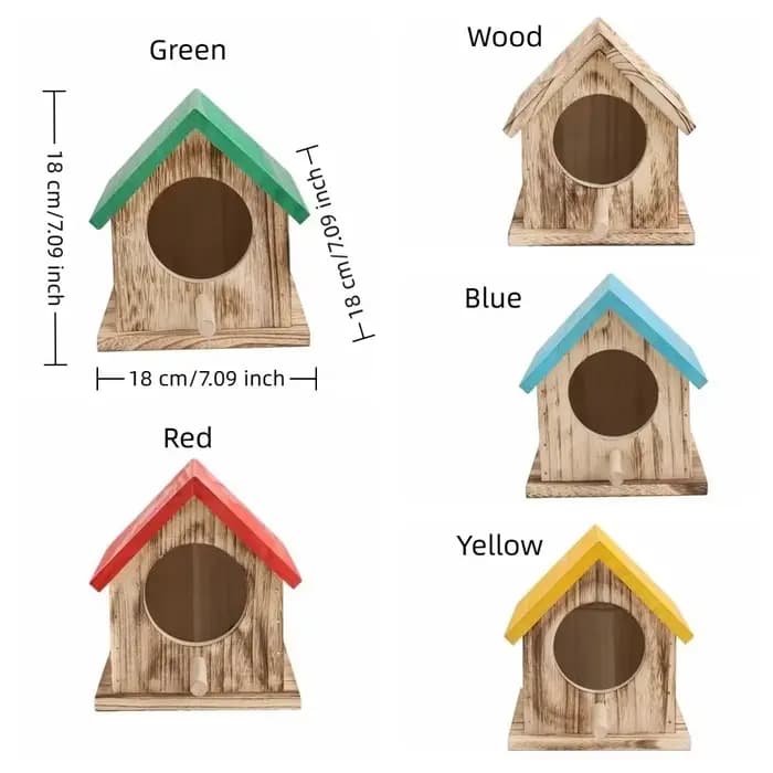 Nichoir pour oiseaux en bois imperméable
