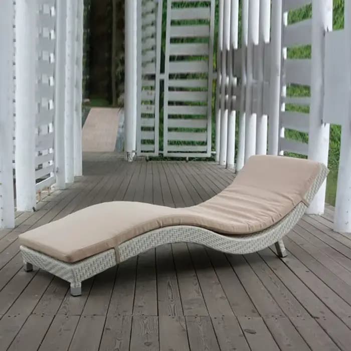 Rotin léger chaise pliante jardin plage piscine
