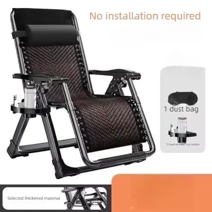 Chaise-lit pliante en tissu doux et agréable pour la peau