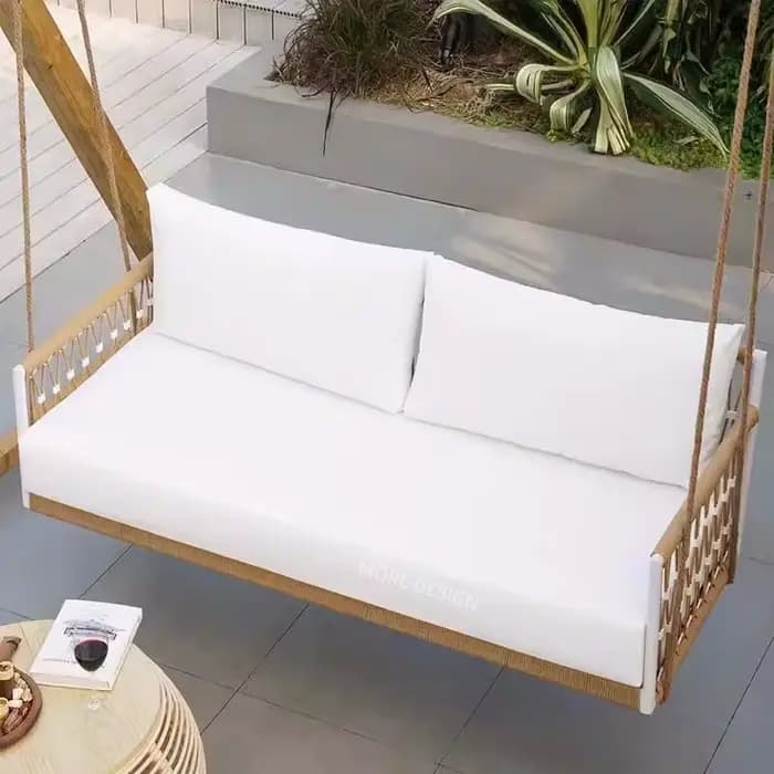 Vente chaude corde meubles de jardin cadre panier chaise en rotin