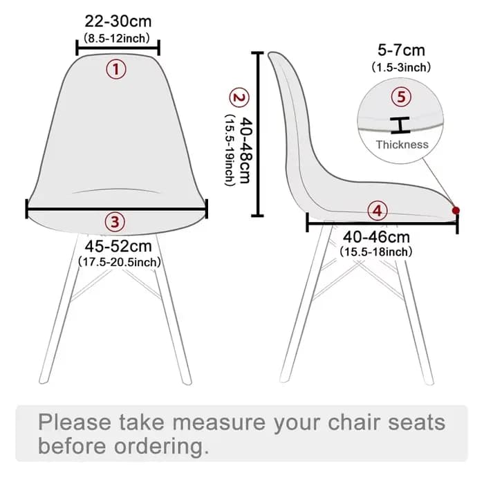 1 pièce de housse de chaise courte en tissu velours, petite taille, housse de siège de chaise de bar pour salle à manger et maison.