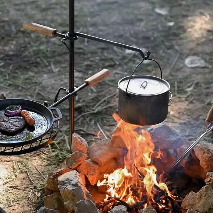 Grille de pique-nique en fonte T1, 100x2cm, pour l'extérieur