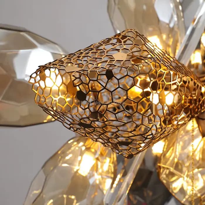 Lampes suspendues LED en acier inoxydable, lustre en cristal, ampoule gratuite, salon, chambre à coucher, allée, intérieur, luxe moderne
