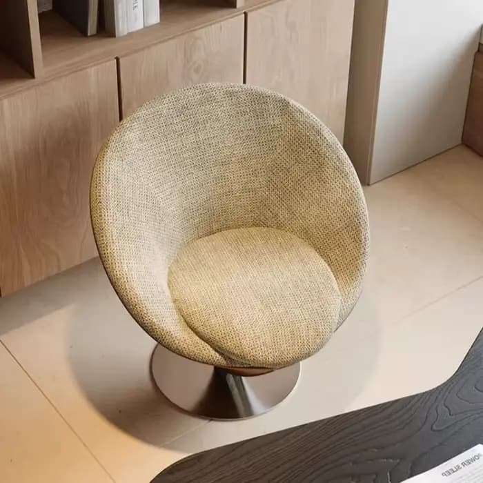 Fauteuil de salon pivotant minimaliste italien