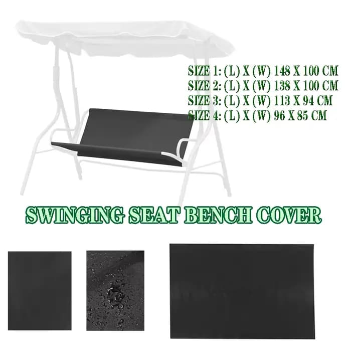 Garden Swing Replacement Cushion Waterproof Dustproof Polyester Thick