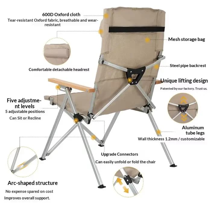 Chaise de pique-nique pratique