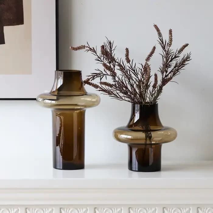 Vase décoratif de Style nordique, Vases d'intérieur de maison, bouteille de fleurs en verre minimaliste, Vases de salon pour fleurs centrales de Tables