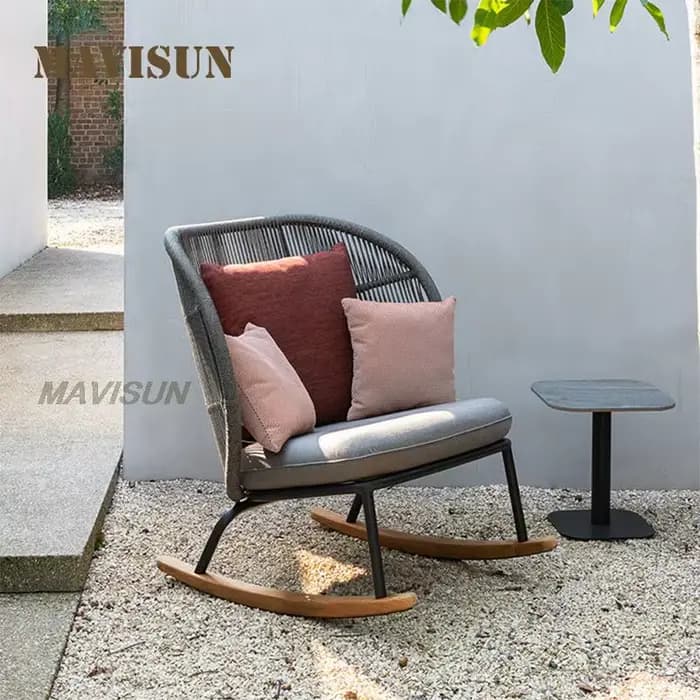 Nouveau ensemble trois pièces de mobilier de jardin extérieur : canapé de loisirs pour balcon